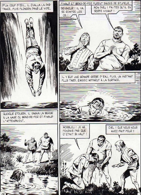 Roger Melliès, Planche de la série Emeric publiée par Artima - Comic Strip