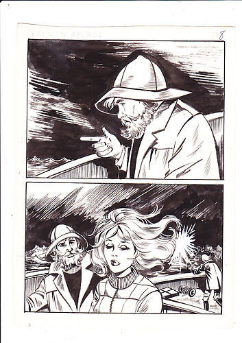 Juli, Karin en détresse - Artima Clapotis - Planche originale