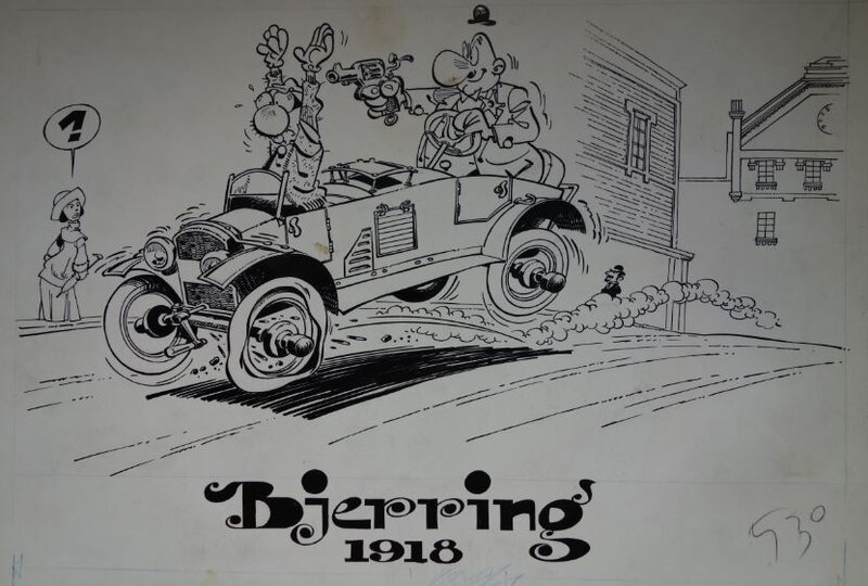 Greg / Bjerring 1918 - Illustration originale