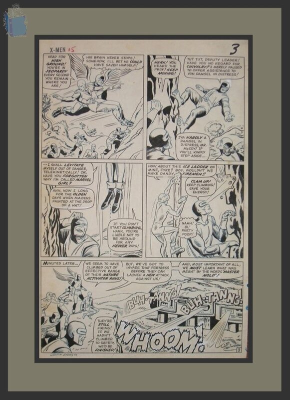 X-MEN par Dick Ayers, Jack Kirby - Planche originale