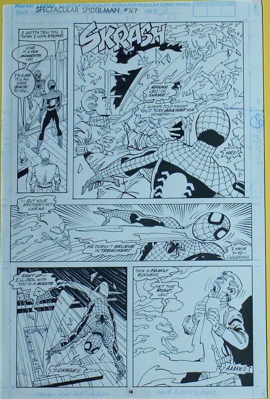 Sal Buscema, Spectacular spiderman # 167 - Planche originale