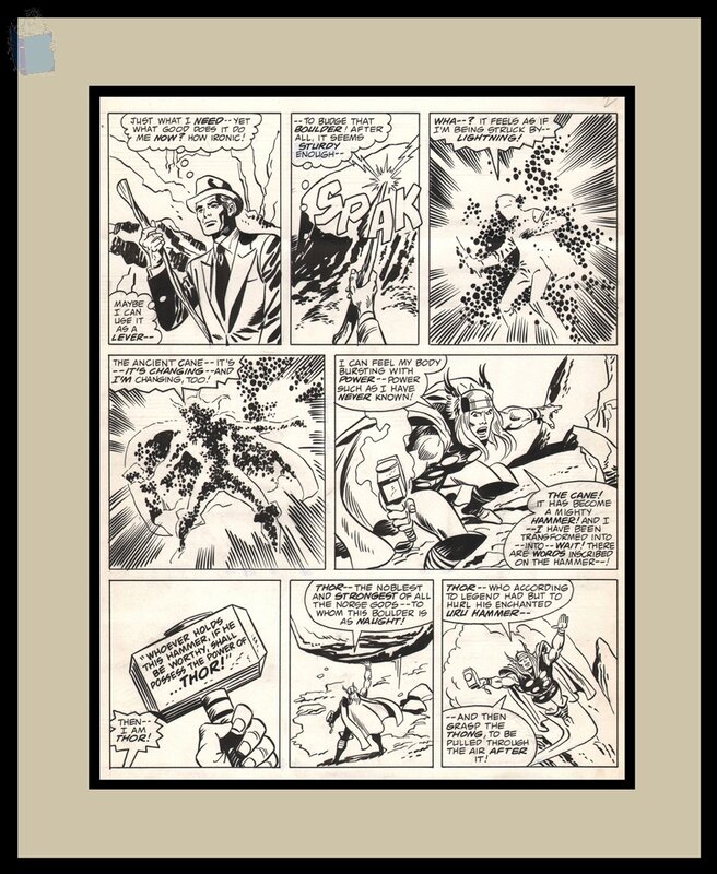 THOR par John Buscema - Planche originale