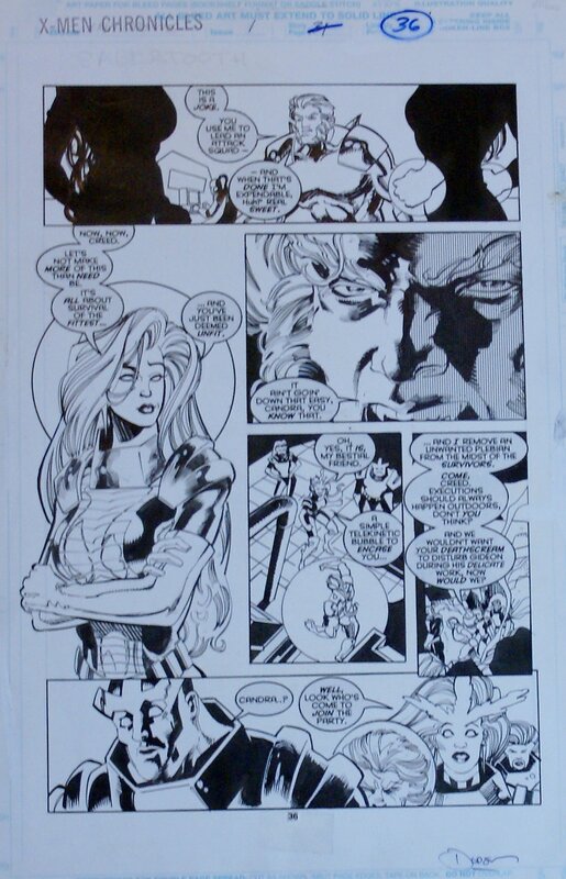 Terry Dodson, X men chronicles p 36 - Comic Strip