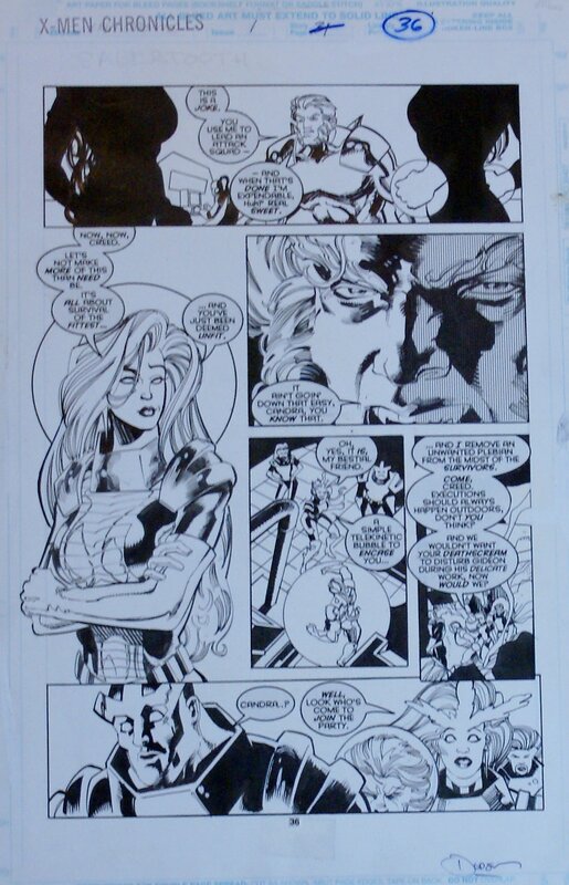 Terry Dodson, X men chronicles p 36 - Planche originale