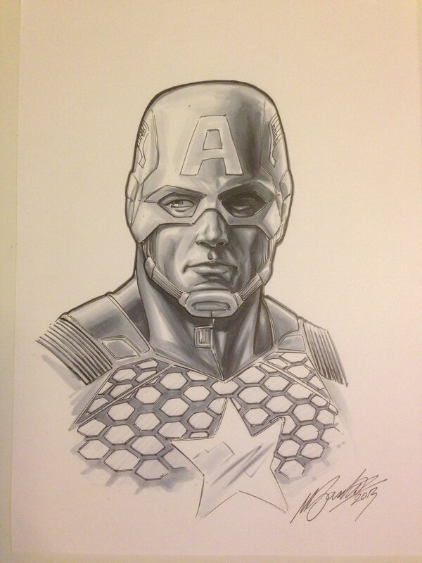 Captain America by Marco Santucci - Original Illustration