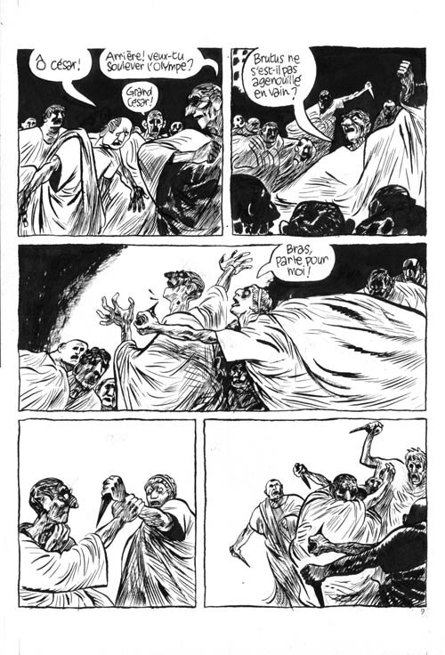 Peplum par Blutch - Planche originale