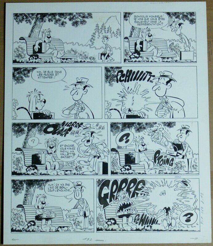 Henri Dufranne, Gotlib, Gag Pif de Gai Luron - Comic Strip