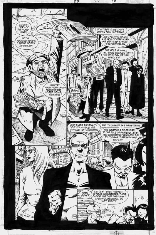 Darick Robertson, Transmetropolitan #37 p16 - Planche originale