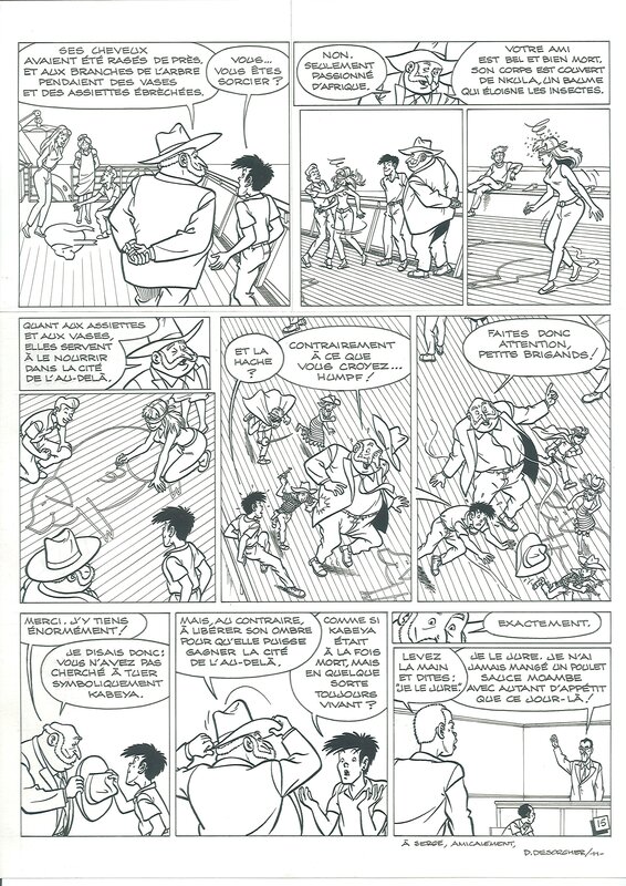 Jimmy Tousseul par Daniël Desorgher - Planche originale