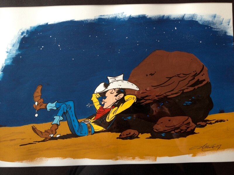 Lucky Luke - Achdé - Illustration originale
