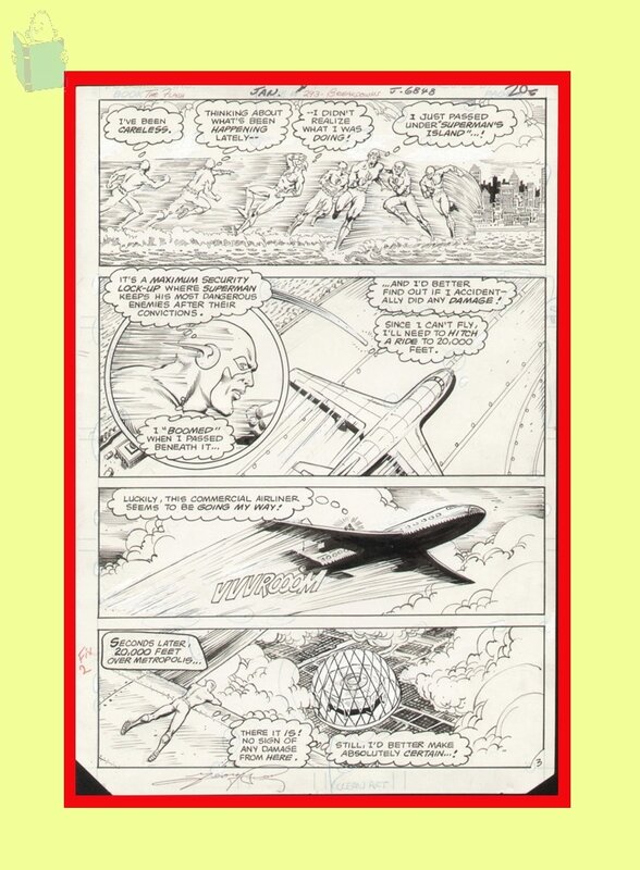 FLASH par George Perez - Planche originale