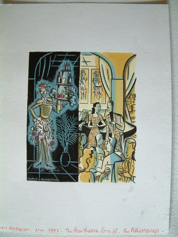 Arcimboldo - New Yorker - Berberian - Original Illustration