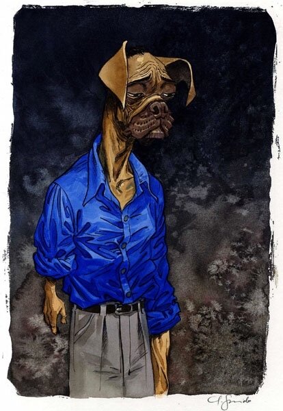 Blacksad - Sebastian - Guarnido - Original Illustration