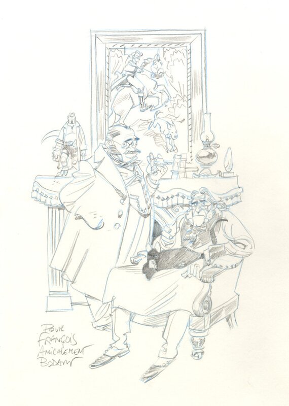 Denis Bodart, 2 lords et des références BD - Original Illustration