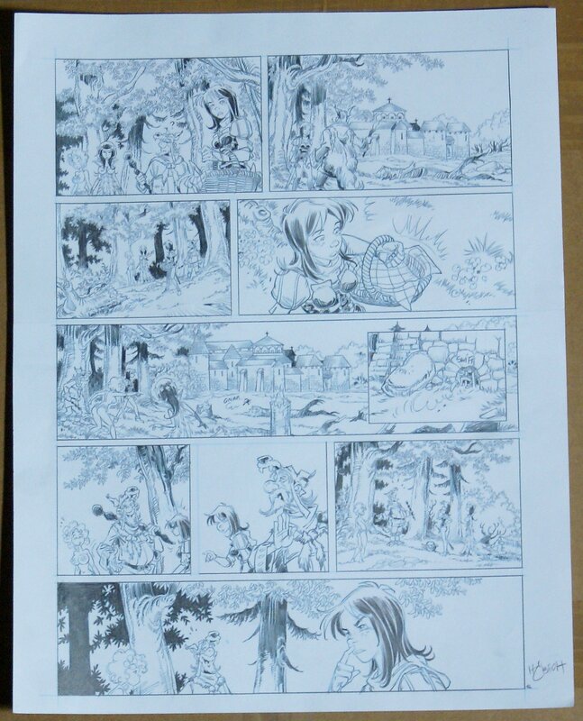 Eric Hübsch, Le chant d'Excalibur, tome 6 - Planche originale