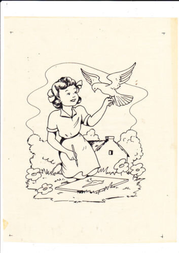 Sur calque by J. A. Dupuich - Original Illustration