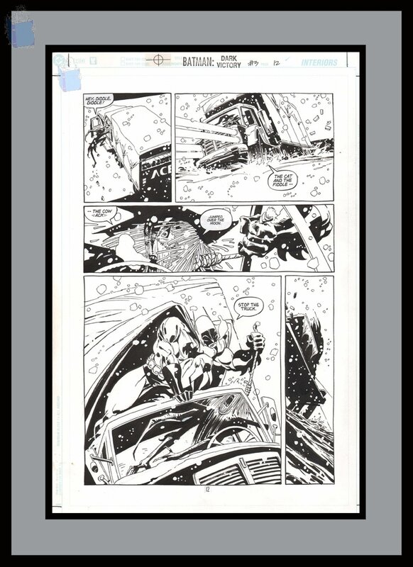 BATMAN par Tim Sale - Planche originale