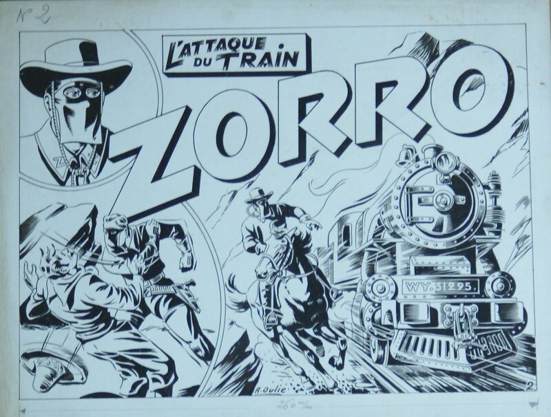 André Oulié, Zorro, récit complet N°2 - Couverture originale