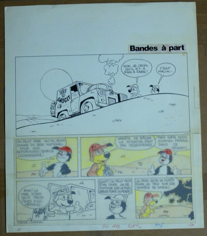 unknown, Pif, bande à part, planche N°1 - Comic Strip