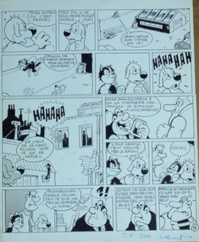 Yannick, Jean-Marie Nadaud, Pif planche du numéro 306 - Comic Strip