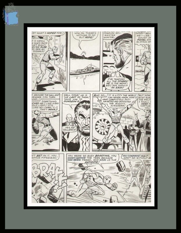 Captain AMERICA par Dick Ayers - Planche originale