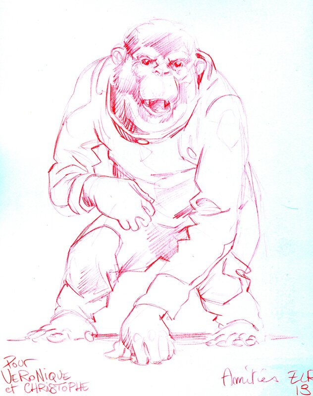 Amenophis IV by Étienne Le Roux - Sketch