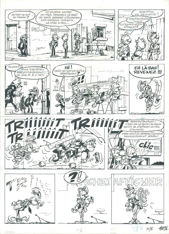 Nic, Spirou & Fantasio - Les faiseurs du Silence - Page 13 - Planche originale