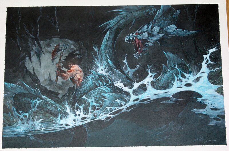 Anthony Jean, Illustration l'Univers des Dragons - Original Illustration