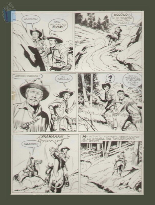 Tex WILLER par Giovanni Ticci - Planche originale