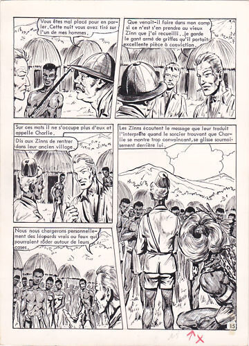 Guicha, Biggles Hommes Léopards - Comic Strip