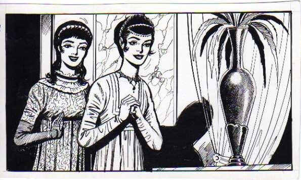 Raoul Giordan, Illustration pour un magazine publié par Aredit/Artima et destiné aux filles - Planche originale