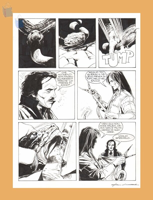 Corrado Roi, Magico Vento  -  Esprit du Vent - Planche originale