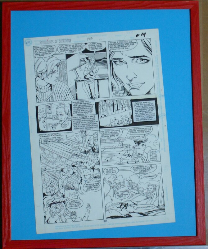 Art Thibert, Dan Jurgens, Superman contre flash (#463) - Planche originale