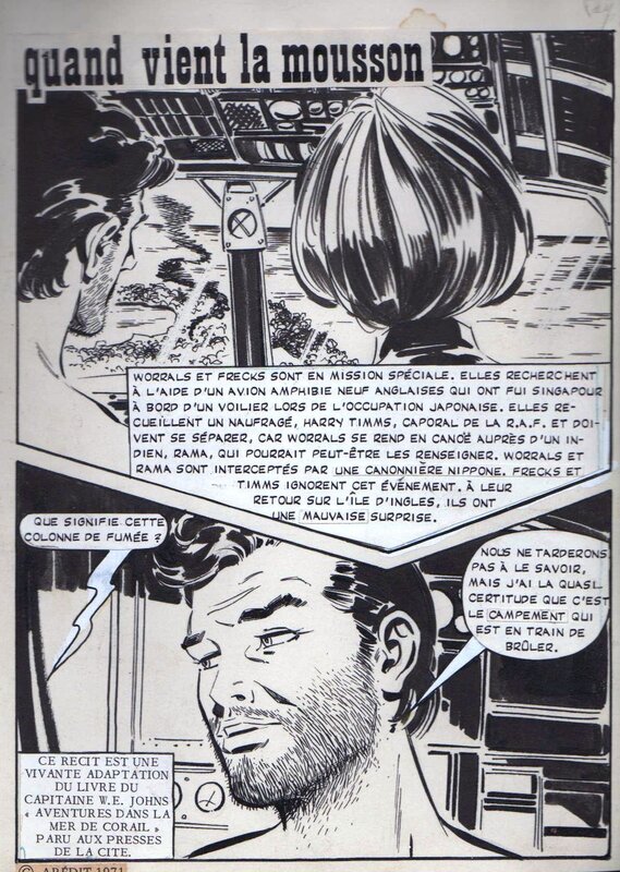 Santiago Hernandez Martin, Worrals - Quand vient la mousson - Comic Strip