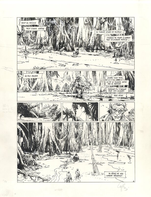 Mathieu Lauffray, Long John Silver, Tome 4 Guyanacapac, Planche 4 - Planche originale