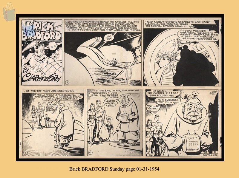 Brick BRADFORD by Clarence Gray - Comic Strip
