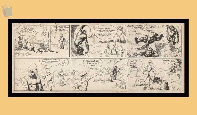 Raoul et Gaston par Alex Raymond - Planche originale