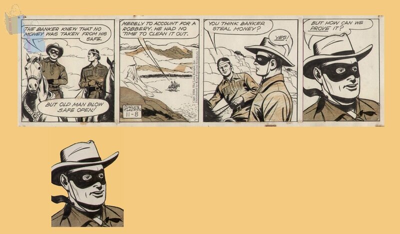 The LONE RANGER par Charles Flanders - Planche originale