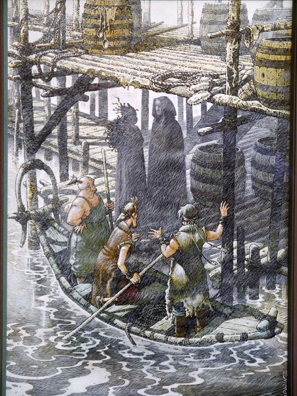 Lidwine, Illustration sur la quête de l'oiseau du temps pour un poster chez Granit - Illustration originale