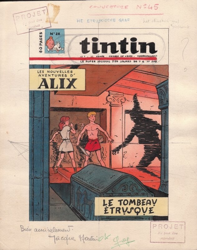 Jacques Martin, * 1967 - Alix & Le tombeau étrusque - Couverture originale