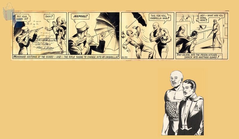 Phil Davis, Lee Falk, MANDRAKE le Magicien - Planche originale