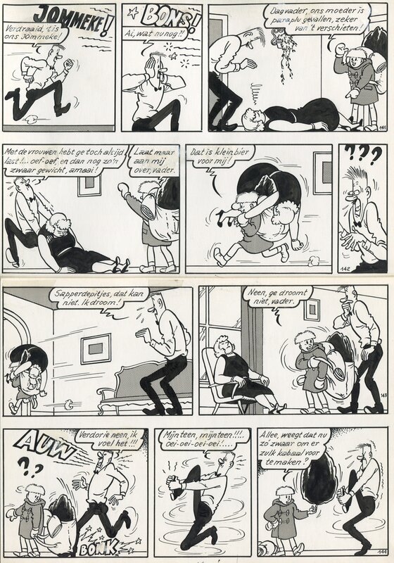 Jef Nys, Jommeke 4: De Purpere Pillen - 1960 - Comic Strip