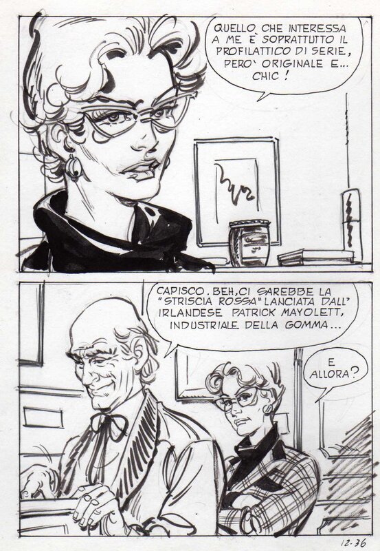 Stelio Fenzo, Planche d'une histoire non identifiée (Elvifrance) - Comic Strip