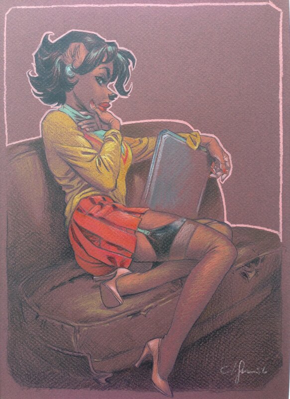 Dinah - Blacksad par Juanjo Guarnido - Illustration originale