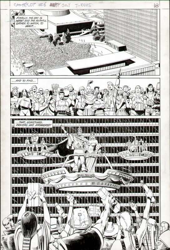 Camelot 3000 page par Brian Bolland, Doug Rice, Mike Barr - Planche originale