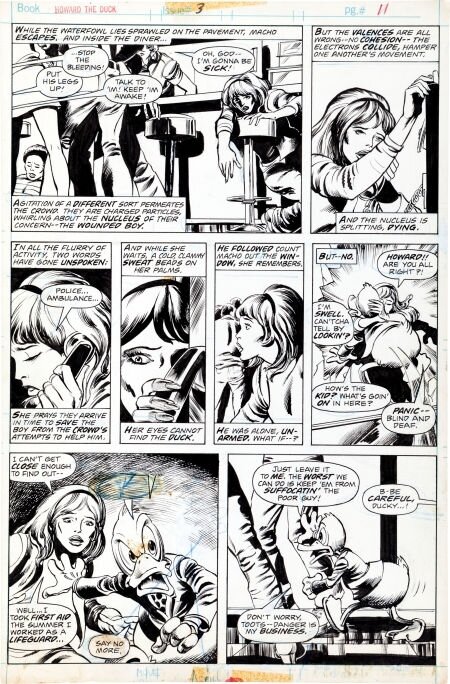 John Buscema, Steve Leialoha, Steve Gerber, Howard the Duck 3, page 7 (11) - Planche originale