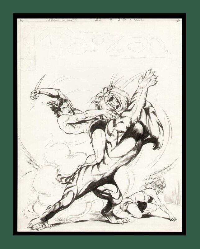 Guido ZAMPERONI  -  TARZAN - Couverture originale