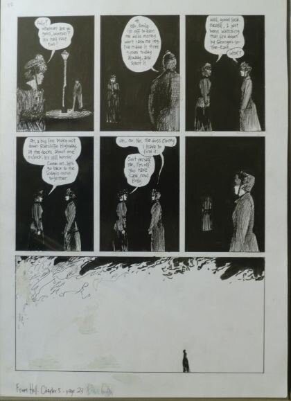 Eddie Campbell, From Hell, Ch.5, p.23 - Planche originale