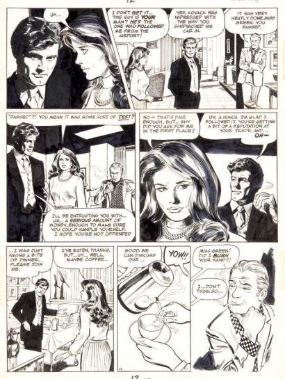Stan Drake, Leonard Starr, Kelly Green The Blood Tapes page 12 - Planche originale