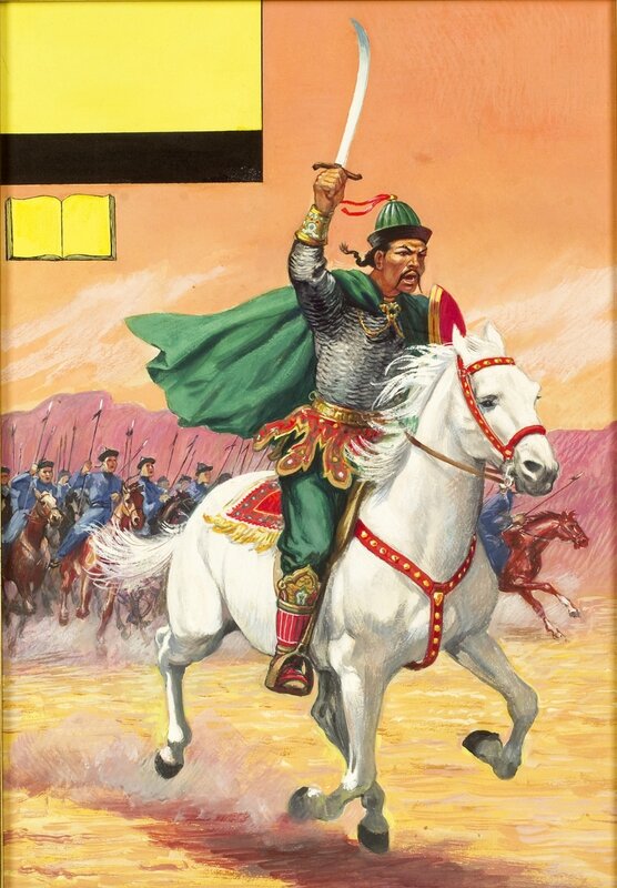 unknown, Classics Illustrated cover: Adventures of Marco Polo - Illustration originale